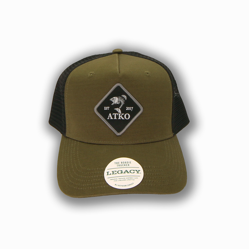 Green Five Panel Black Diamond Hat