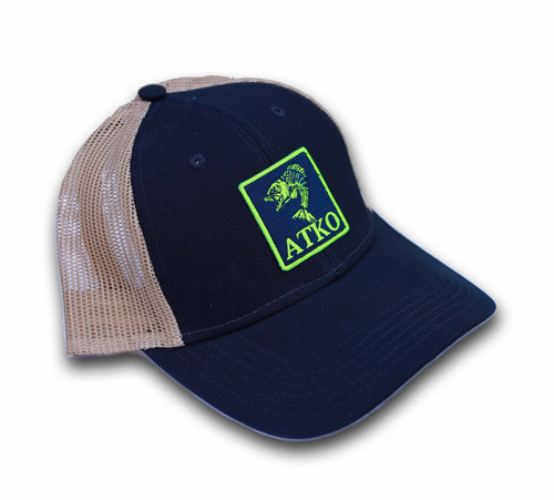 Atko Khaki and Blue Snapback
